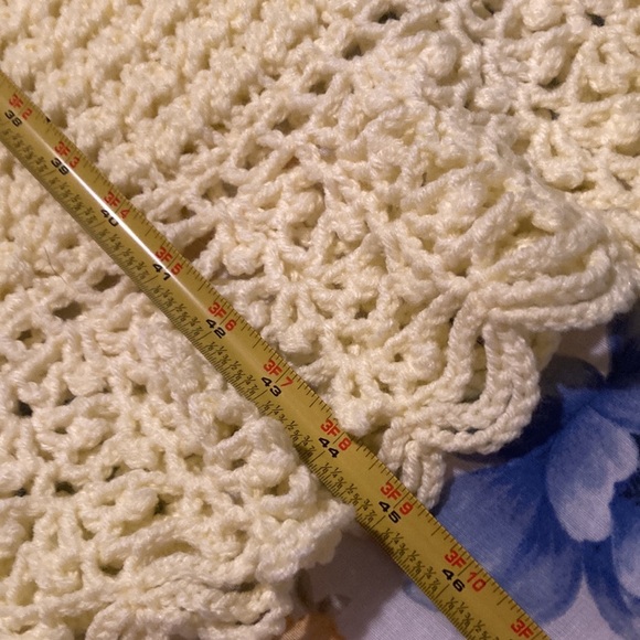 Hand Crocheted Oversized Afghan - 66” x 90” - Picture 14 of 15